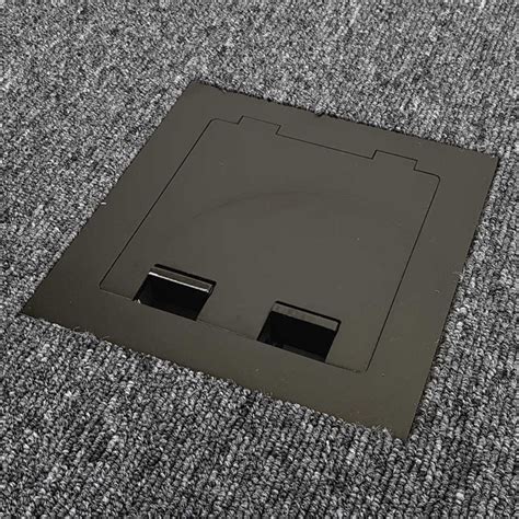 flush floor box electrical|recessed floor box.